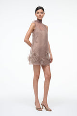 ALBEE MINI DRESS | TRUFFLE