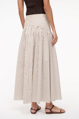 PROCIDA SKIRT | IVORY DARK OAK MICRO STRIPE