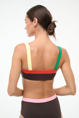 LIV BIKINI TOP | DARK CHOCOLATE MULTI