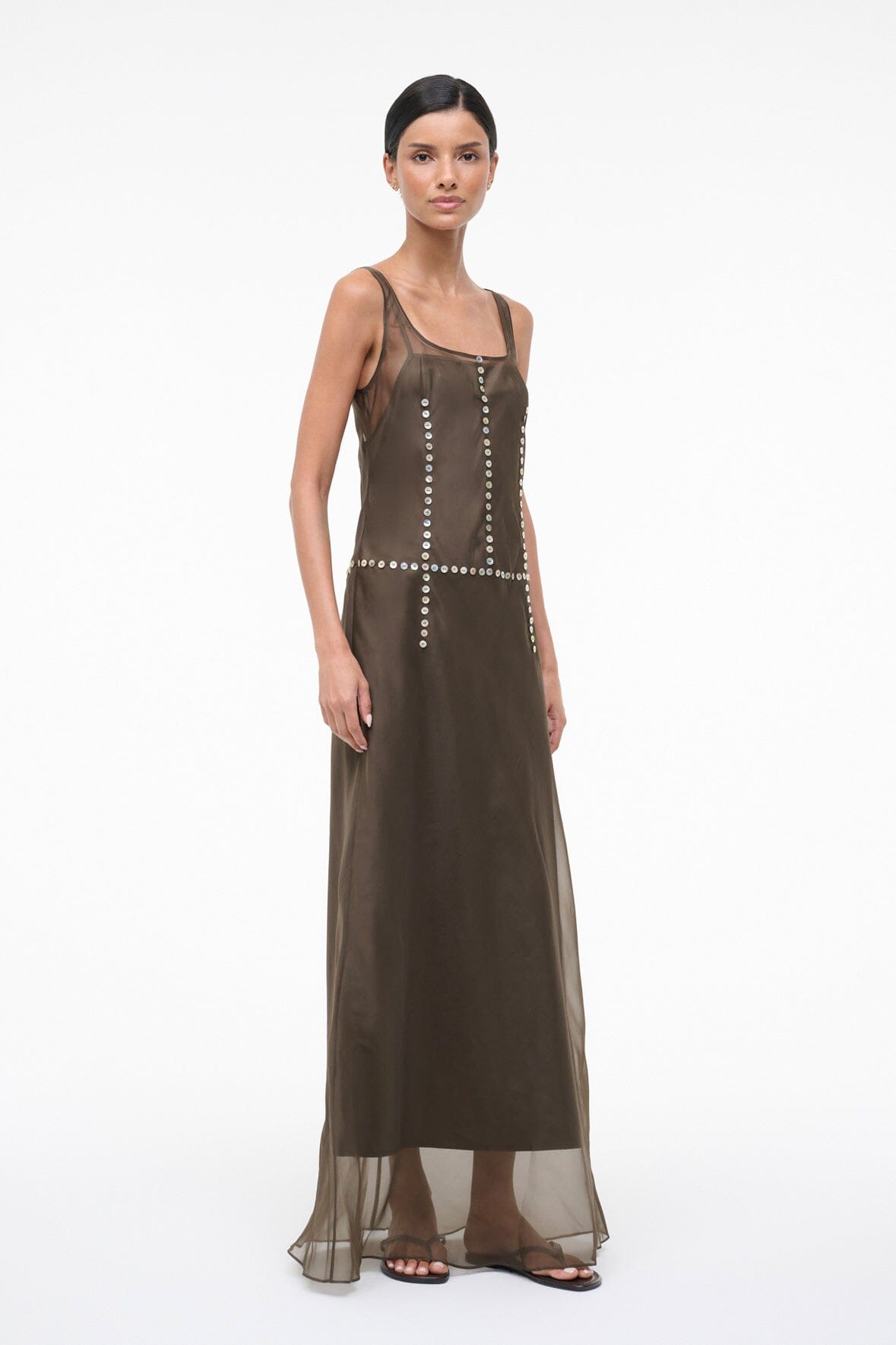 GRETA SILK DRESS | SOIL