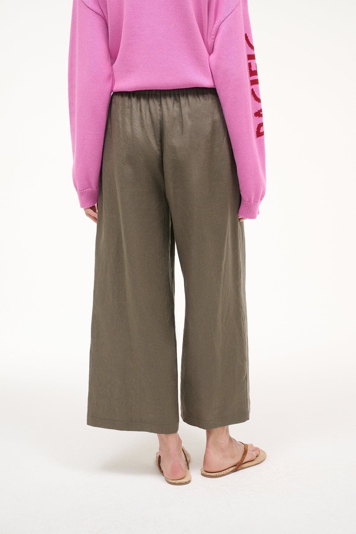 MATEO CROPPED LINEN PANT | THYME